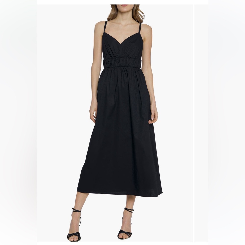DONNA MORGAN FOR
MAGGY Shirred Midi Dress
